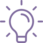 SMNP Purple Lightbulb Lamp