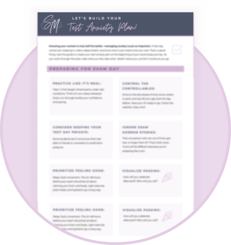 Test Anxiety Tip Sheet - Color Test Anxiety Tip Sheet - Color